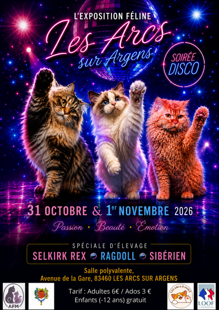 concours beauté chat maine coon et persan
